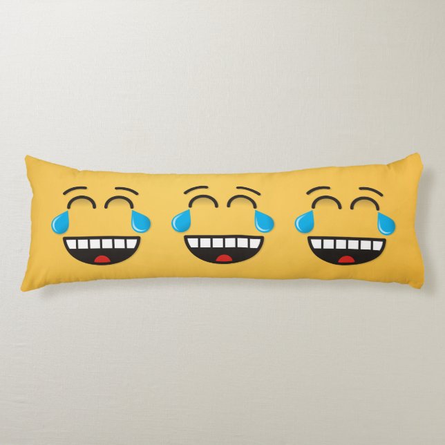 Face With Tears of Joy Body Cushion (Front)