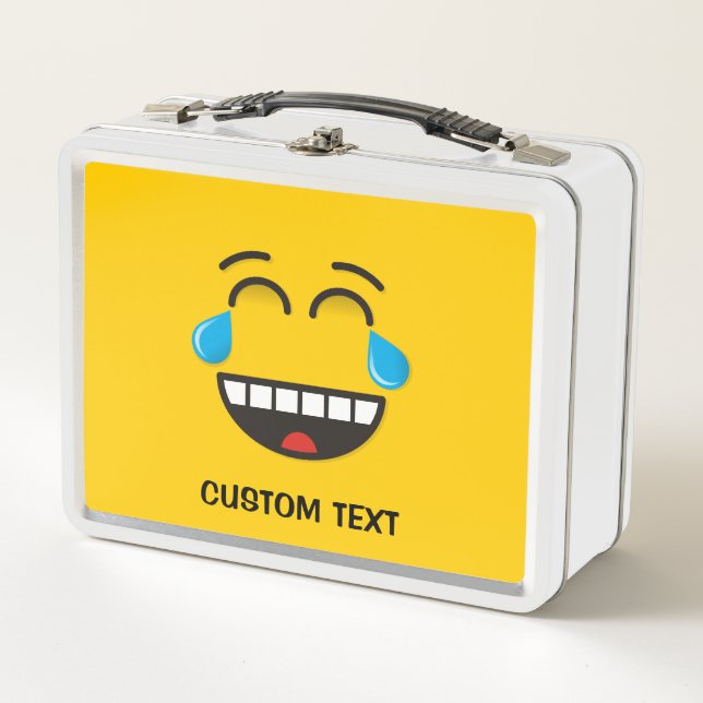Face With Tears of Joy Metal Lunch Box (Front)