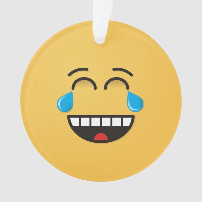 Face With Tears of Joy Ornament (Front)