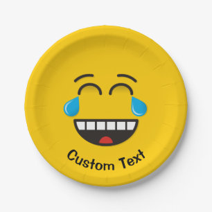Face With Tears of Joy Paper Plate