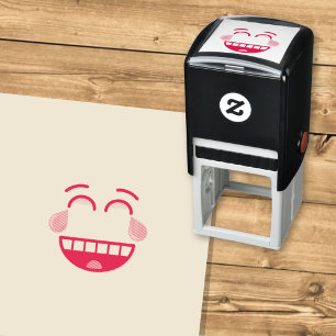 Face With Tears of Joy Self-inking Stamp