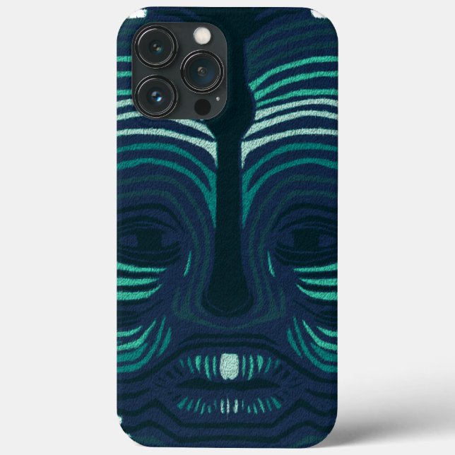 Face with Tribal Markings Case-Mate iPhone Case (Back)