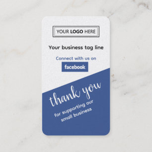 Facebook Business Review with QR Code Card