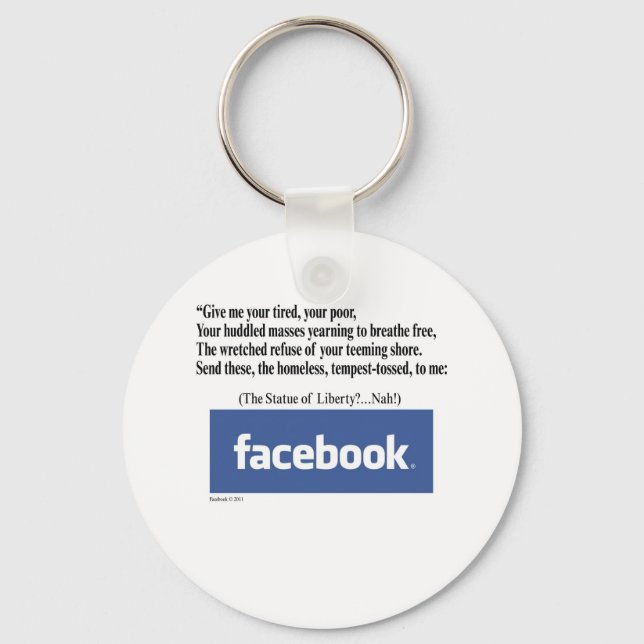 Facebook Concept Key Ring (Front)
