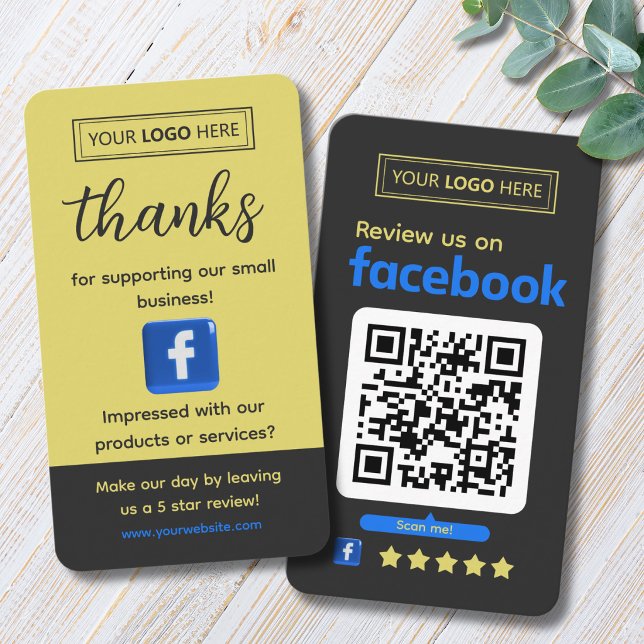Facebook Customer Feedback Business Charcoal Slate Card (Facebook business signs 5 star review,
customer feedback business cards,)