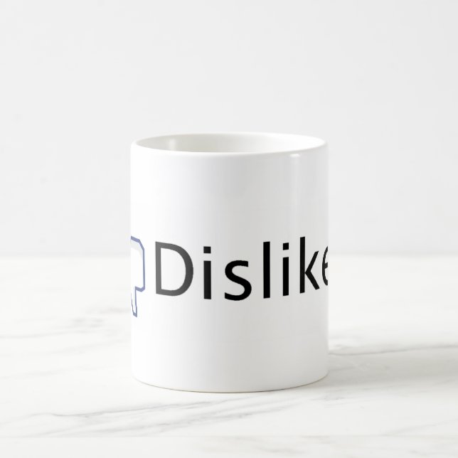 Facebook Dislike. Coffee Mug (Center)