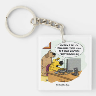Facebook for Dogs Key Ring