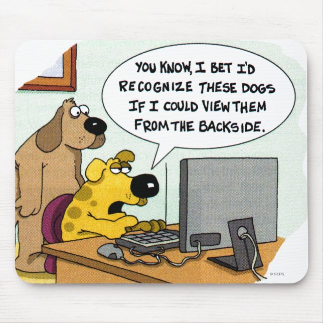 Facebook for Dogs Mouse Pad (Front)
