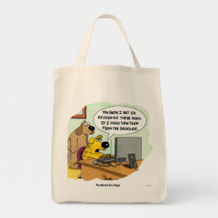 Facebook for Dogs Tote Bag