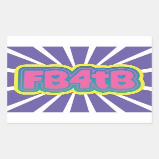 Facebook for the Blind stickers! Rectangular Sticker