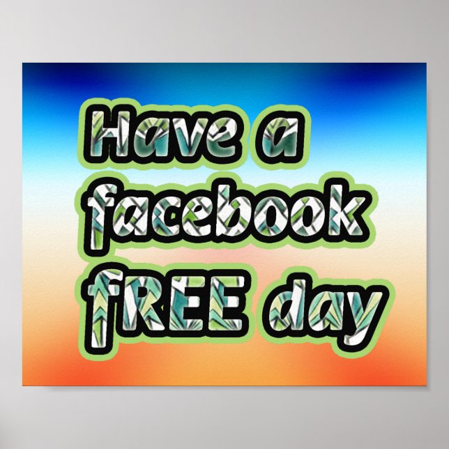 Facebook Free Day  Poster (Front)