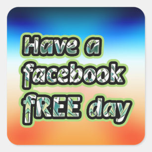 Facebook Free Day Square Sticker