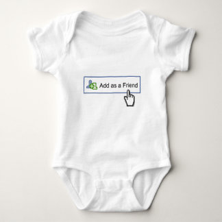 facebook friend baby bodysuit