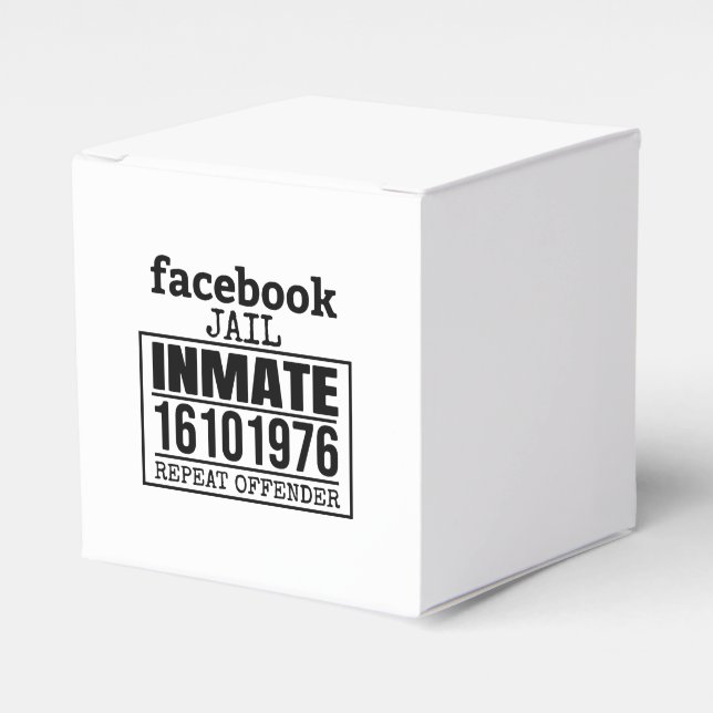 Facebook Jail Inmate Repeat Offender Favour Box (Front Side)