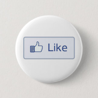 Facebook Like 6 Cm Round Badge