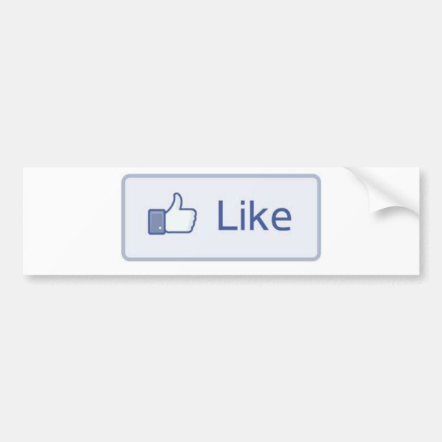 Facebook Like Bumper Sticker (Front)
