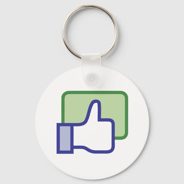 Facebook Like Button Key Ring (Front)