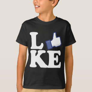 facebook like dark T-Shirt
