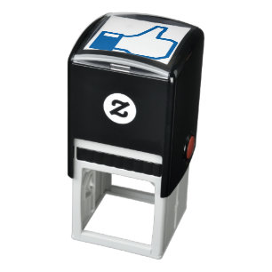 facebook LIKE me thumb up STAMP with INK