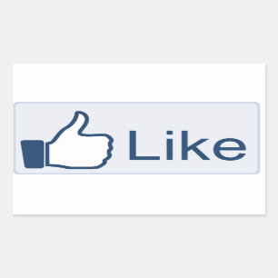 Facebook 'Liked' Rectangular Sticker