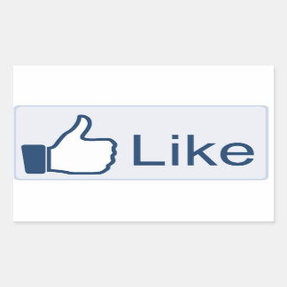Facebook 'Liked' Rectangular Sticker