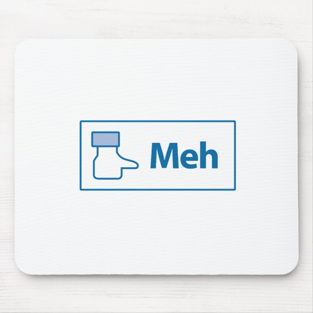 Facebook Meh Mouse Pad (Front)