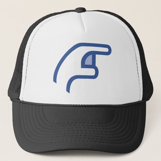 facebook POKE me Trucker Hat (Front)