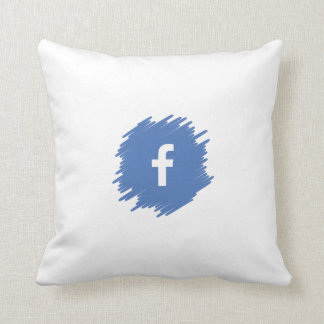 Facebook Social Media Icon Cushion