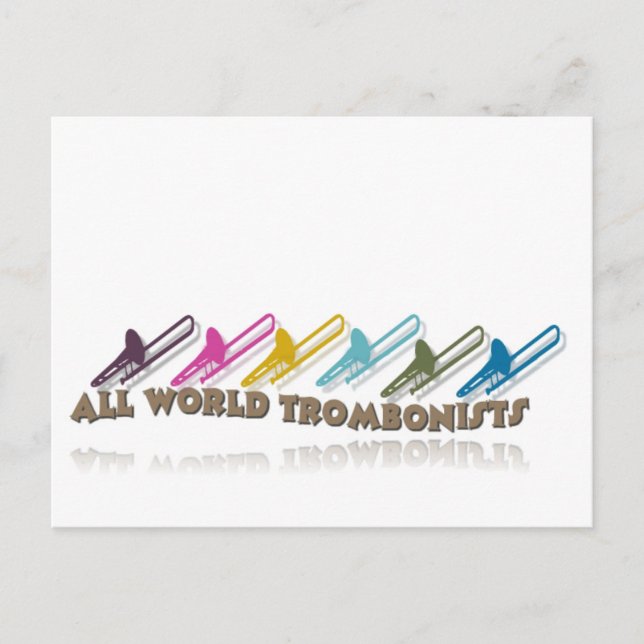Facebook trombone group design postcard (Front)