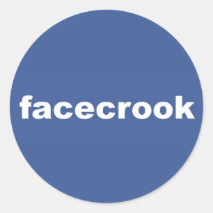 facecrook classic round sticker