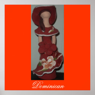 Faceless Dominican Ceramic Doll, Muneca sin Rostro Poster
