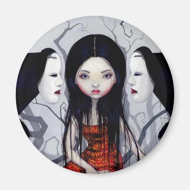 "Faceless Ghosts" Magnet (Front)