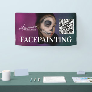 Facepainting Banner For Birthday Events Business