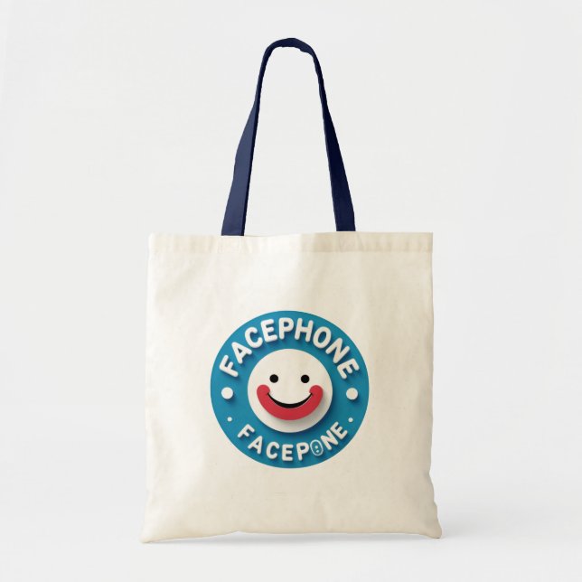 Facephone Smiley Tote Bag (Front)