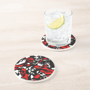 "Faces" Abstract Art Coaster