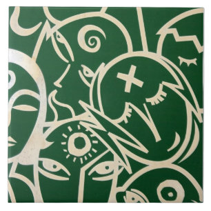 Faces Ceramic Tile