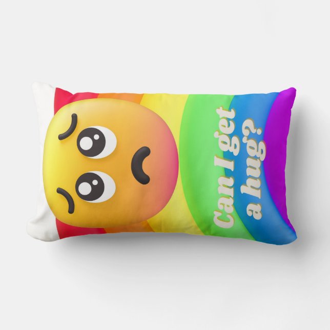 faces icons quotes lumbar cushion (Front)
