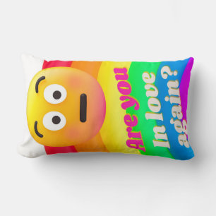 faces icons quotes lumbar cushion