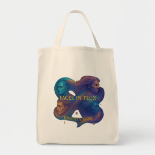 Faces in Flux Tote Bag – Artistic Identity Flow