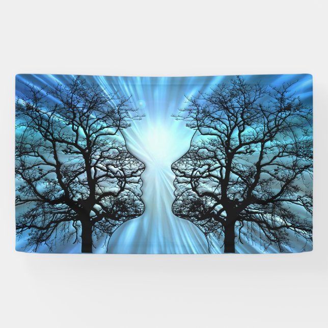 Faces in Trees Look Like Brain Nerves Banner (Horizontal)