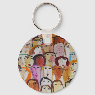 Faces Key Ring