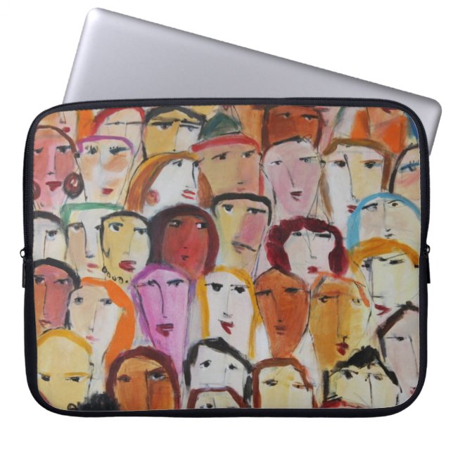 Faces Laptop Sleeve (Front)