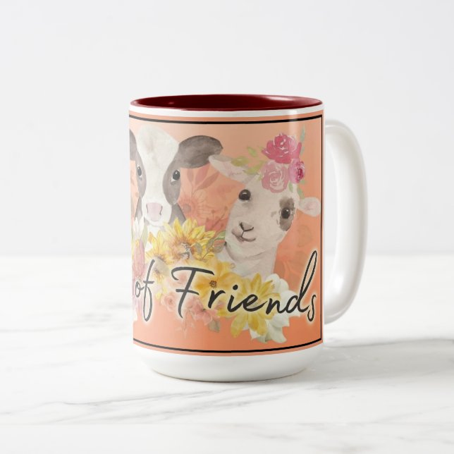 Faces of Friends 2 Coffee Mug (Front Right)
