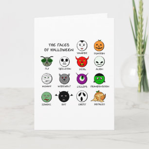 Faces of Halloween Card