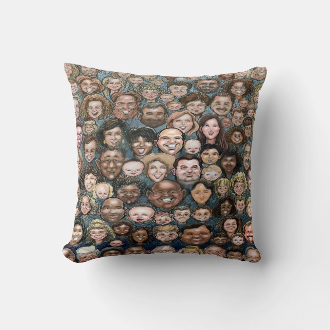 Faces of Humanity Cushion (Front)