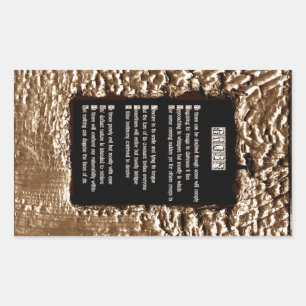 Faces of Sin Rectangular Sticker