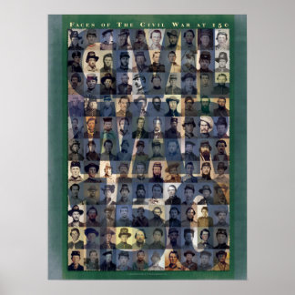 Faces of the Civil War 150 Art Poster