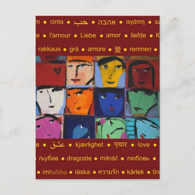 Faces Postcard (Front)