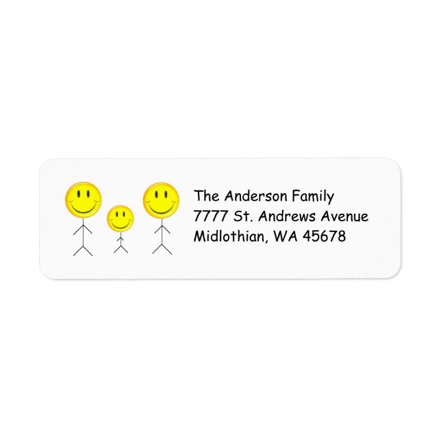 Faces Return Address Label (Front)