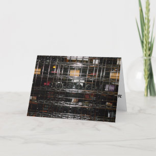 "FACES Wine Rack" Birthday Card
